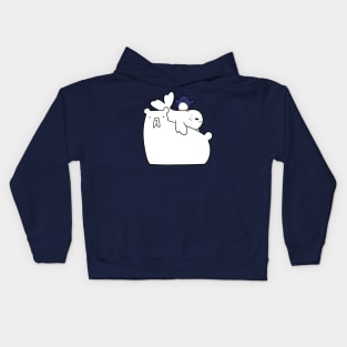 Polar Bear Harp Seal and Penguin Kids Hoodie